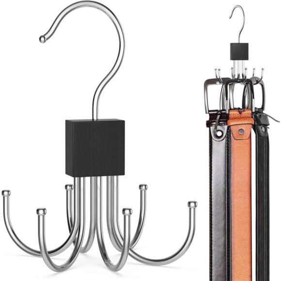 Other - Belt Hanger, Belt Organizer for Closet 360° Rotatable Max 24 Belt Storage Space